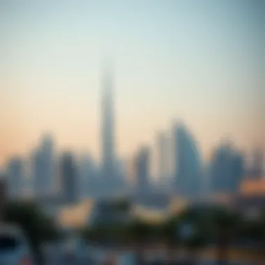 Dubai Skyline: A Blend of Tradition and Modernity Stunning skyline view of Dubai showcasing modern architecture